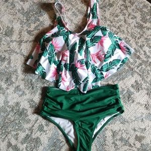 Tropical Two Piece Swimsuit